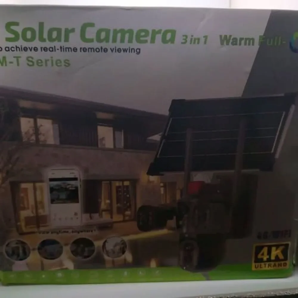 Ai Solar Camera 3 In 1 SPM-T Series Outdoor Security Camera 4K Ultra HD 4G Wifi